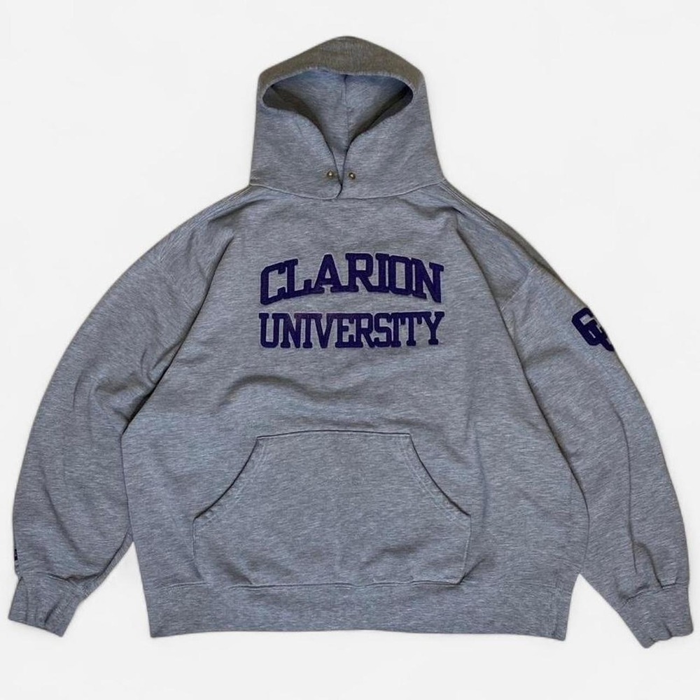 Vintage 2000s clarion university faded great hoodie